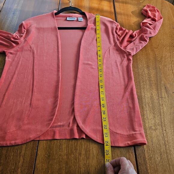 Chico's Coral Pink Cardigan Sweater - Picture 6 of 8